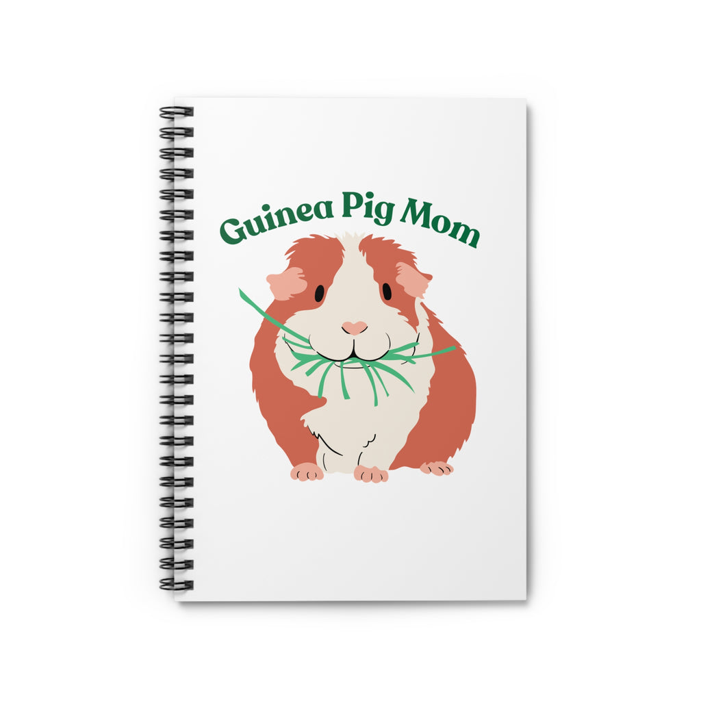 Guinea Pig Mom Spiral Notebook — Ruled Journal for Pet Lovers