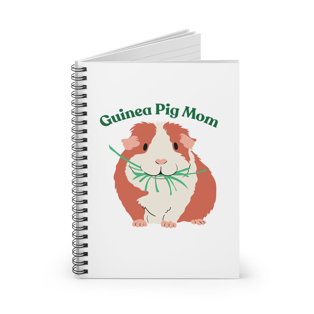 Guinea Pig Mom Spiral Notebook — Ruled Journal for Pet Lovers