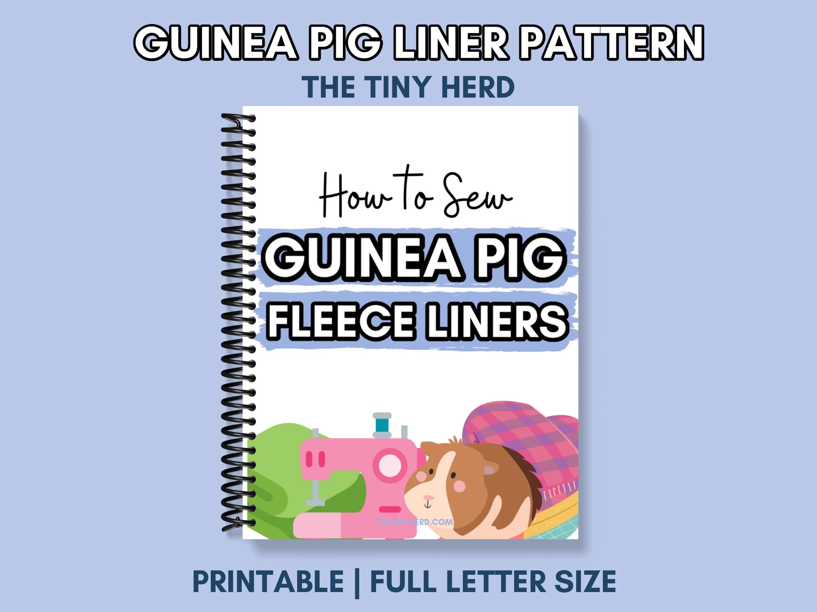 Guinea Pig Fleece Liner Ebook | DIY Cage Liners Tutorial
