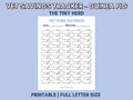Guinea Pig Emergency Fund Tracker Printable | Guinea Pig Vet Savings Tracker PDF